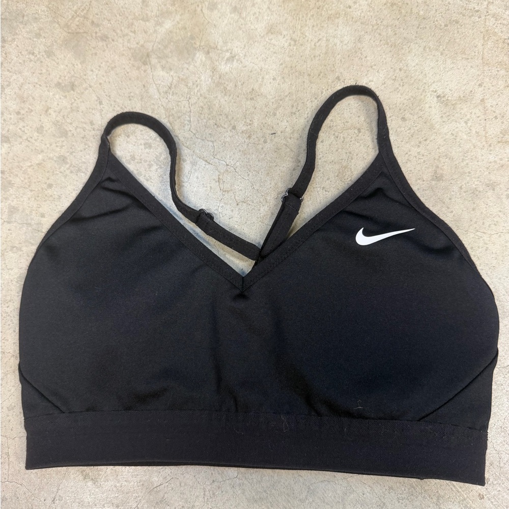 Nike Black Adjustable-Strap Light Support Sports Bra